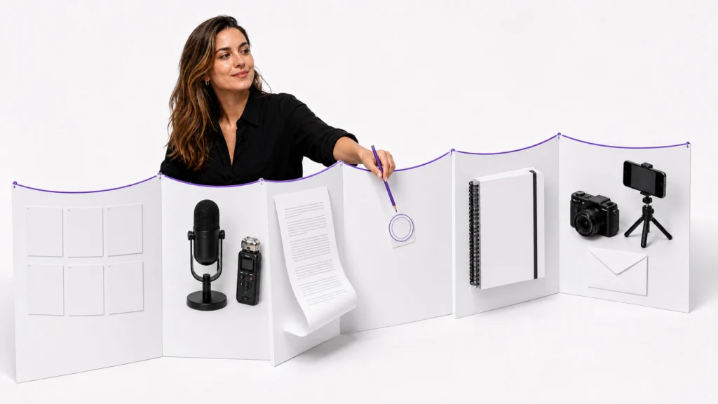 One podcast transcript repurposed into seven creator content assets