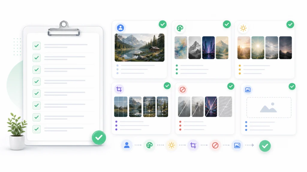 text to image prompt reuse checklist for AI image generation