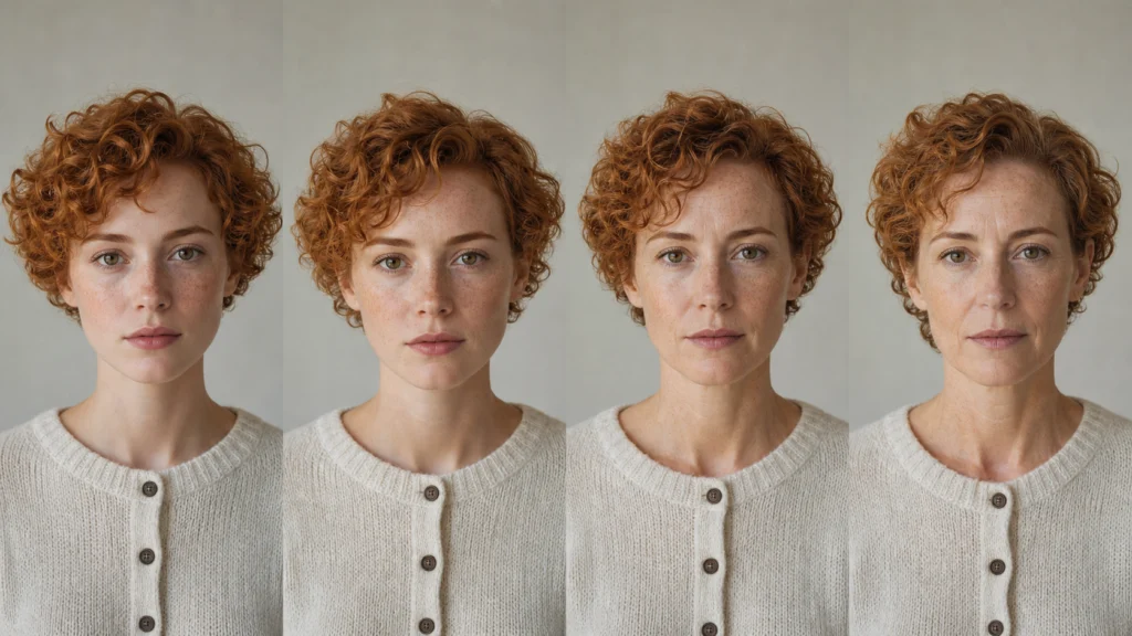 Identity drift across AI-generated character portraits