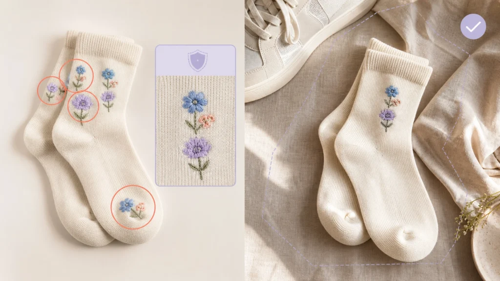 comparison.pngMisplaced embroidery compared with accurately preserved details on AI-edited product photos