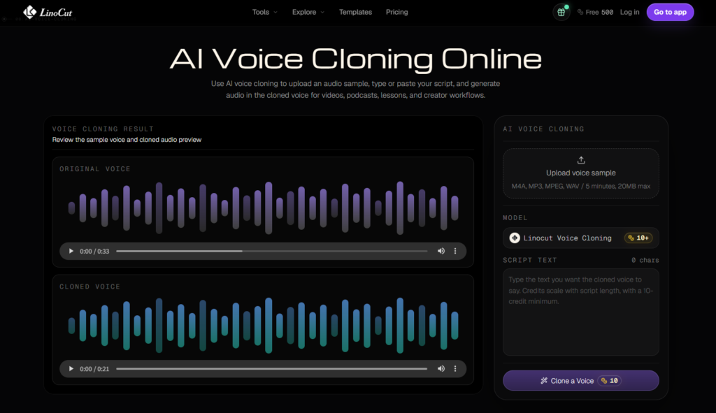 linocut-ai-voice-cloning-online